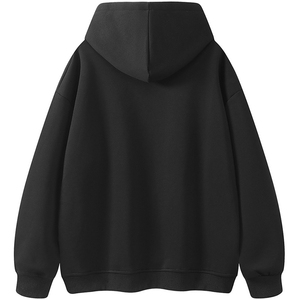 抖音得物二开 26春装美式高街宽松结构螺纹拼接连帽卫衣外套X087图片