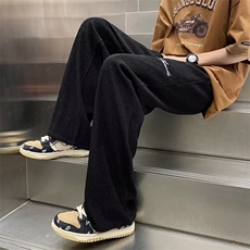 高品质~夏季垂感冰丝字母刺绣款休闲裤直筒西裤男KA226-P35，男装休闲裤，星座1109-3