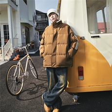 ！冬季条纹五防立领加绒加厚棉衣情侣撞色棉服外套MY7777-P75，男装棉衣，星座610B-1