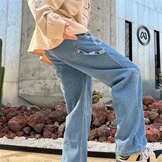 牛仔裤男宽松直筒裤K7016P39，男装牛仔裤，星座1116-2