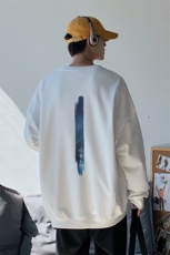 港风中性情侣大码休闲运动套头卫衣男外套7666P25，男装卫衣，星座227-7