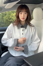 艺术风时尚舒适自在上衣高阶设计感拼接潮流休闲卫衣HY713TP48，男装卫衣，电商A102B