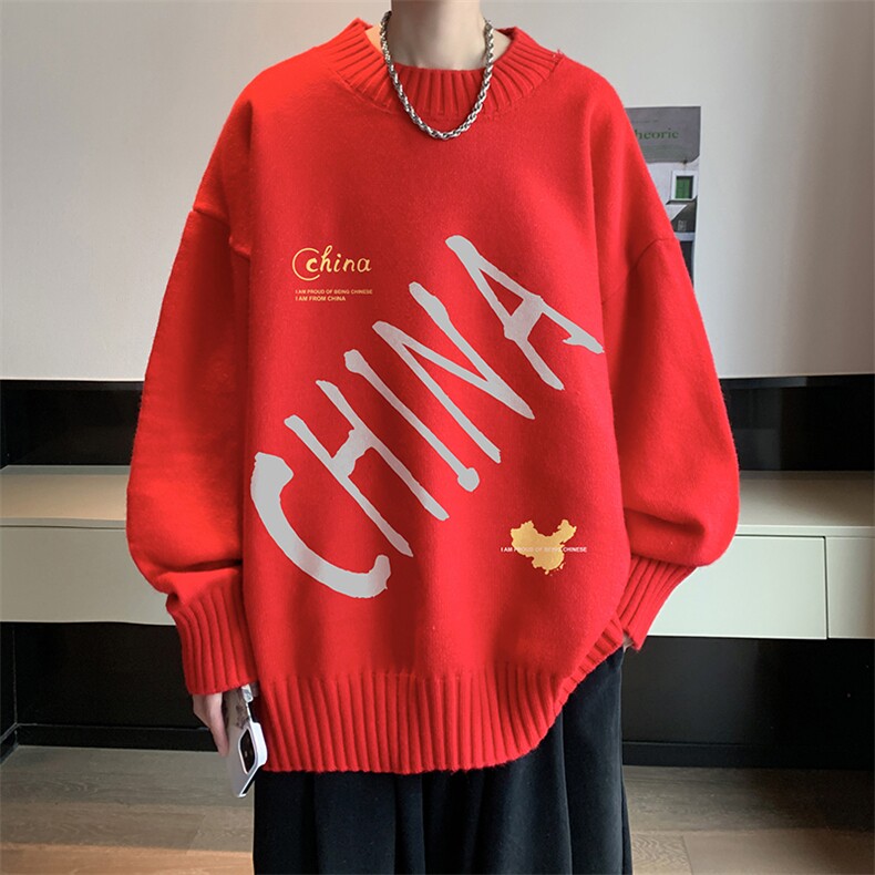 半高领毛衣男士大码针织衫男毛线衣男 M18208-P45 加绒款-P65图片
