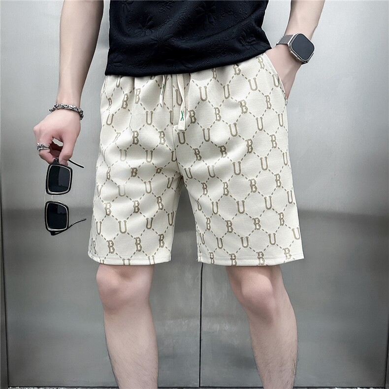 301C-DK31-48控68提花休闲短裤男潮牌痞帅高级感社会小伙店主风,男装牛仔裤,星座301C（原B323）