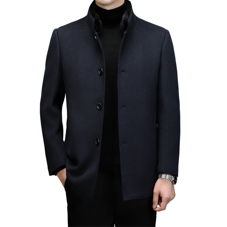 CKM23616钱塘2020-2商务休闲百搭冬季厚款中年男士毛呢外套P550,男装夹克,钱塘207-2