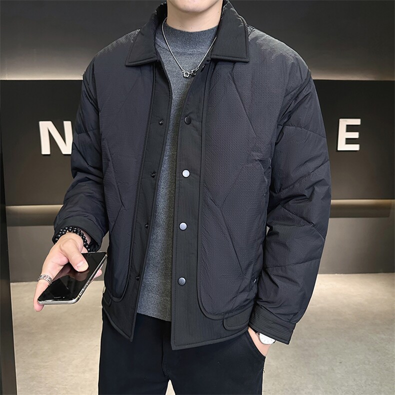 店主风冬季新款时尚潮流翻领休闲羽绒服外套男YR9887-P175,男装羽绒服,电商A413