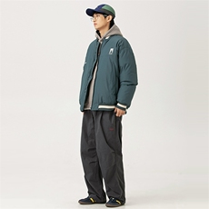 2026冬季新款男日系潮牌纯色刺绣白鸭绒羽绒服加厚外套YR38-F219，男装羽绒服，电商A101（原外27）