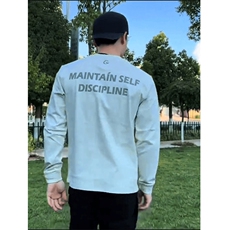 现货5000240克螺口长袖GTAL字母印花户外长袖T恤男，男装T恤，星座910A