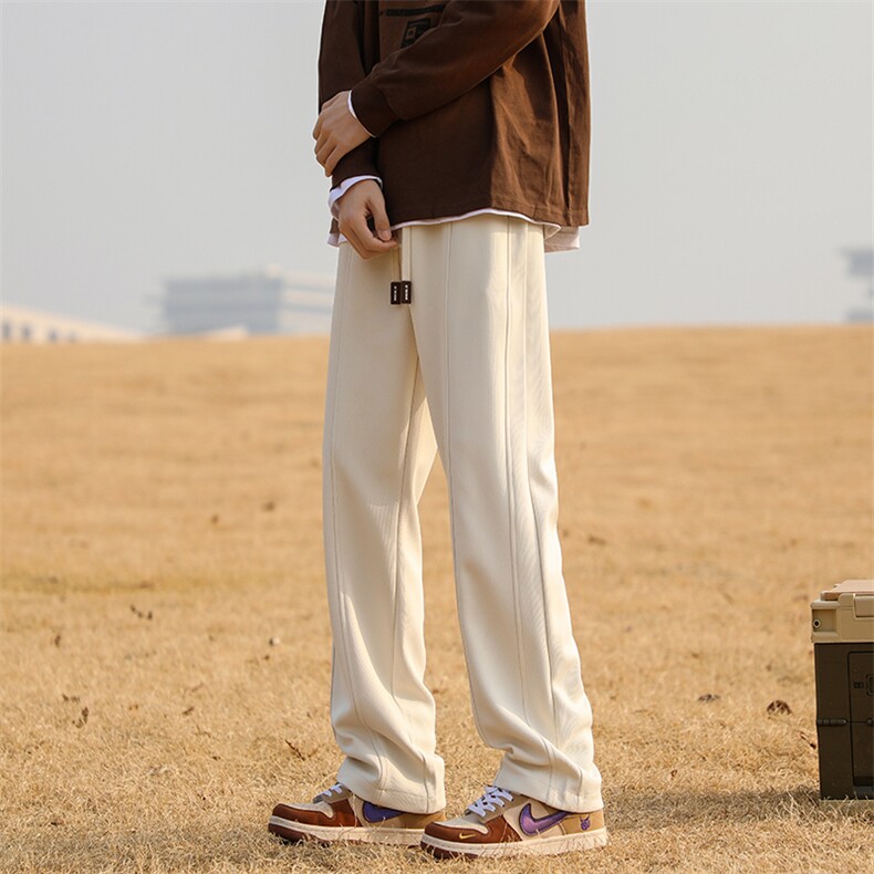 2024新款宽松直筒卫裤65%棉35%715-6-BK807P55,男装休闲裤,星座715-6