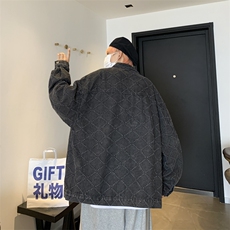 复古牛仔夹克美式oversize外套男宽松秋潮牌情侣装JK02066-P68，男装夹克，星座308B-2
