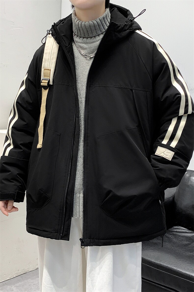 冬上新加棉加厚棉服港风纯色连帽棉衣外套男女8321-P110控价158,男装棉衣,电商A441-1