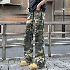 现货高品质纯棉军绿迷彩情侣裤XZ610A-1-Y1825-P60控87，男装休闲裤，星座610A-1
