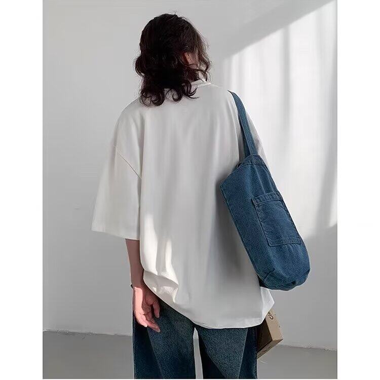 潮短袖t恤男夏季风印花衣服高级感大码帅气宽松五分袖圆领,男装T恤,星座506A