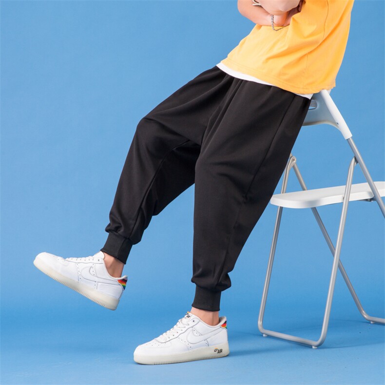 2025新款大码宽松九分裤大裆裤抵挡夸夸休闲哈伦裤XZ207-K30-P35，男装休闲裤，星座207
