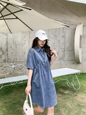 薄料牛仔休闲裙，其它，伊绣梦坊