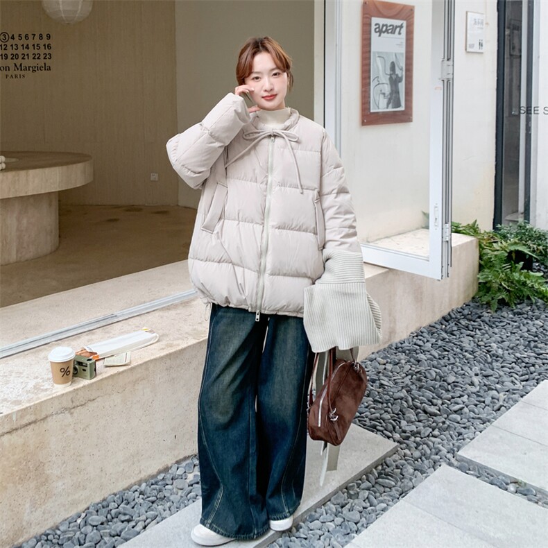 2025现货针织围巾韩系羽绒服210-3292-P300-K448短款白鸭绒,女装羽绒服,浙宝210（原浙宝191）
