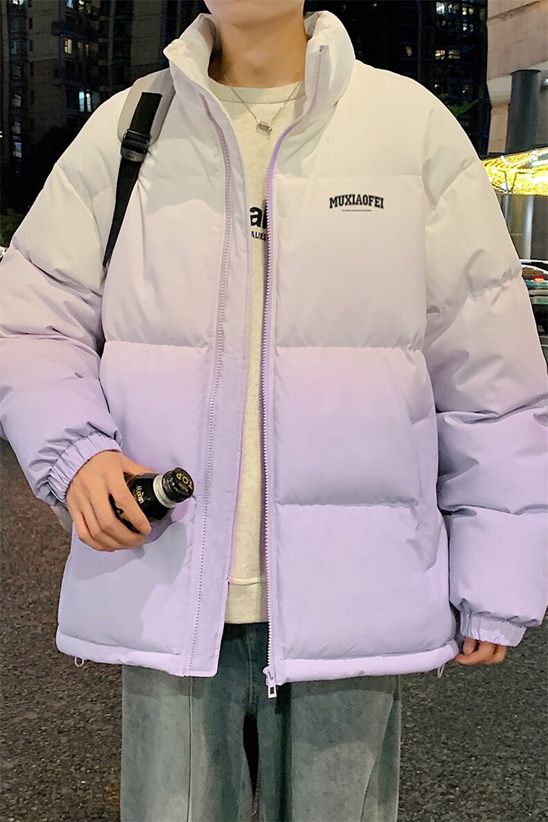 量大优可提供视频冬棉衣立领渐变HD019-1-MF5317-P75,男装棉衣,电商019-1