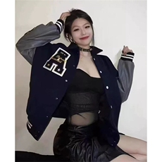 高街学院风黑色藏青色棒球服外套春秋小众情侣夹克上衣JM213，男装夹克，星座1116A（原606A-3）