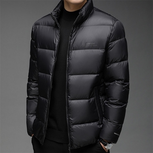 F81513鸭绒90绒高货精品秋冬新款立领休闲中青年男士羽绒服外套图片