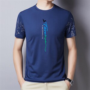 短袖T恤男夏季薄款Polo领衫2023新款商务休闲男装百搭半截袖男t恤图片