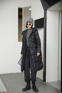 【现货】冬季新款简约大气长款羽绒服图片