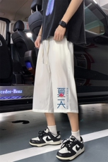 QK72192-P25冰丝七分裤男大码速干短裤男五分裤港风，男装休闲裤，电商A040