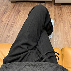 8059特批45夏季薄款透气耐磨男直筒长裤麻休闲宽松垂感阔腿裤，男装休闲裤，电商A178