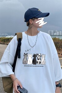 Q11100-P30春夏季七分袖t恤男大码五分袖男短袖中袖,男装T恤,电商A040
