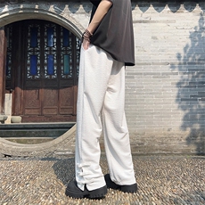 A316-1-K1240特P38控68无差价新款2024风盘扣肌理冰丝直筒裤，男装休闲裤，星座906（原电商a316-1）