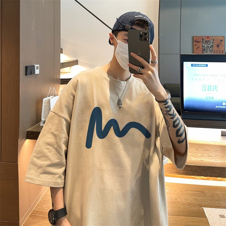 重磅美式港风圆领夏季t恤B359-T9903-P25,男装T恤,电商B359