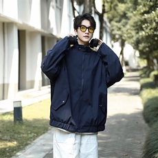 春秋简约日系复古冲锋衣夹克男款秋季宽松百搭棒球服外套JK622，男装夹克，星座1116A-1（原606A）
