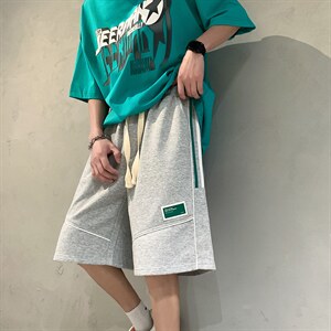 2025夏季 港风休闲运动宽松五分短裤 B266-DK08-P30图片