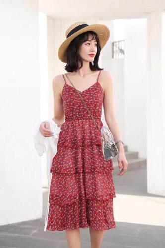 时尚连衣裙，女装连衣裙，水恋百合