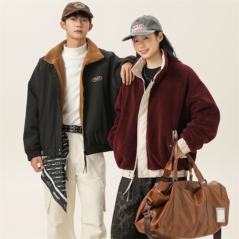 2025冬季新款男装日系潮牌两面穿宽松休闲棉服加厚外套MY388-F165,男装棉衣,电商A101（原外27）