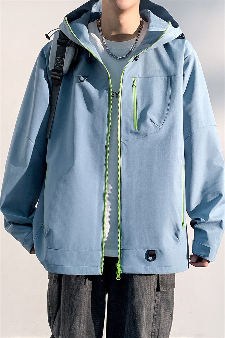 新款男女高品质户外登山服青少年学生冲锋衣夹克外套JK6633-P79,男装夹克,电商B306
