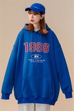 2024春季新款小众连帽卫衣1986简约宽松印花外套insW254P35控58，男装卫衣，A247A