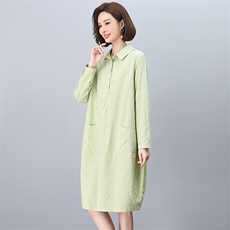 连衣裙2026新款女春秋中长款显瘦中年妈妈时尚洋气提花裙子潮，女装连衣裙，独衣靓