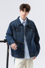 休闲大码宽松男女潮流立体剪裁牛仔外套夹克J0521-P80【特价】，男装工装外套，电商A007