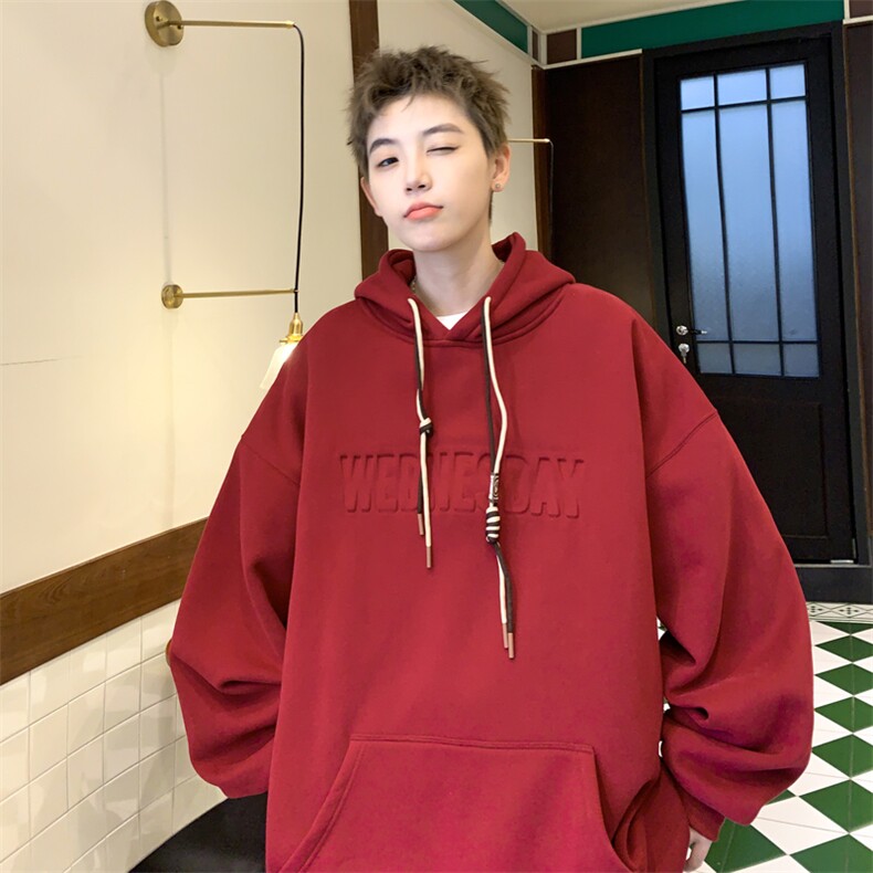 抖音品质加绒潮流立体钢印字母卫衣LMWY03JR-P60LMWY03-P55,男装卫衣,电商B325