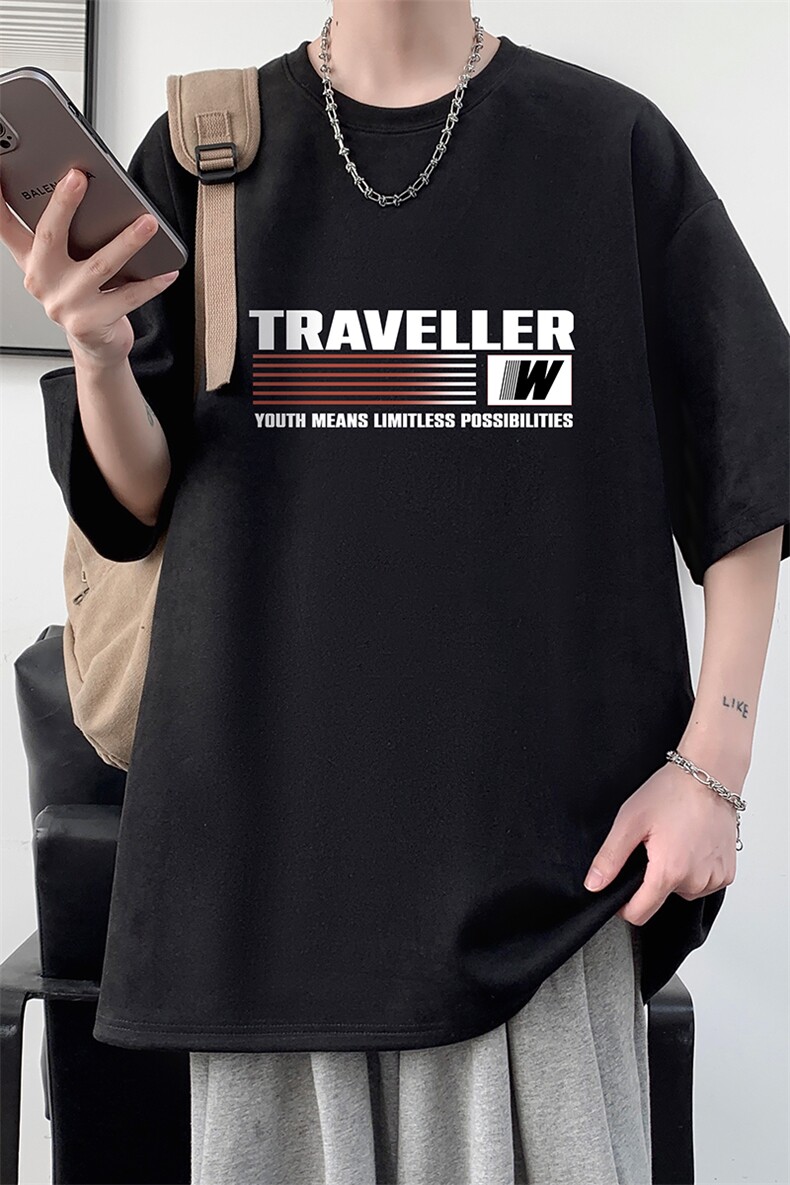 麂皮绒短袖t恤男大码半袖男大皂风JD82359-P25,男装T恤,电商A040