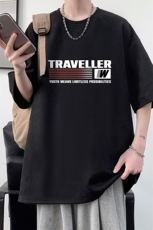 麂皮绒短袖t恤男大码半袖男大皂风JD82359-P25，男装T恤，电商A040