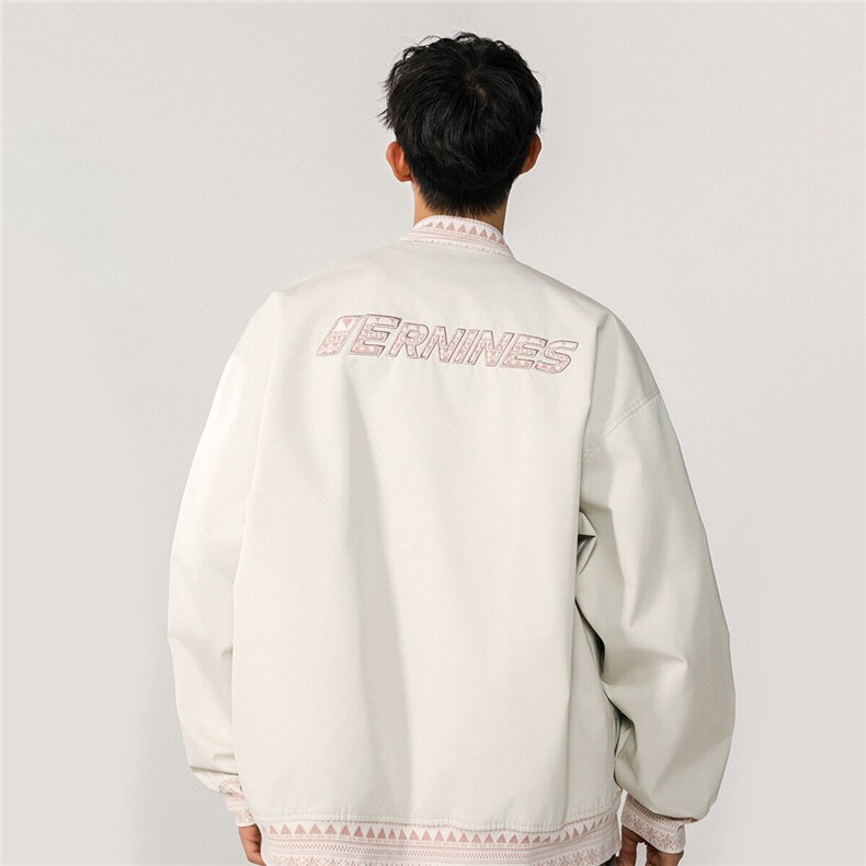 1定制螺纹字母刺绣大码M-5XL夹克男100%聚酯纤维JK77944P85控138,男装夹克,星座226-2