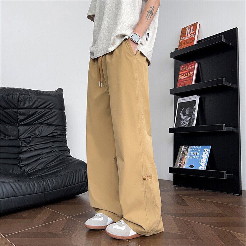 夏季休闲裤男士直筒宽松抽绳裤阔腿长裤子2025年新款Q29107-特P32,男装休闲裤,星座610（原A335）