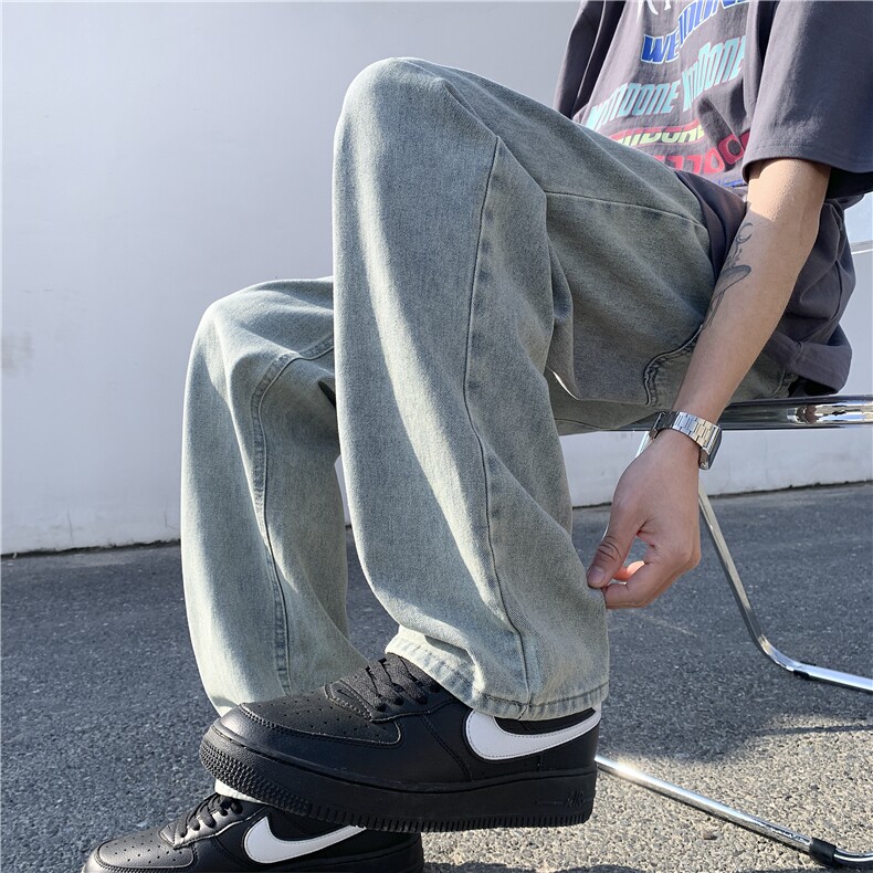 潮流纯色宽松百搭牛仔裤ZK892-P50,男装牛仔裤,星座313A(原308A-2)