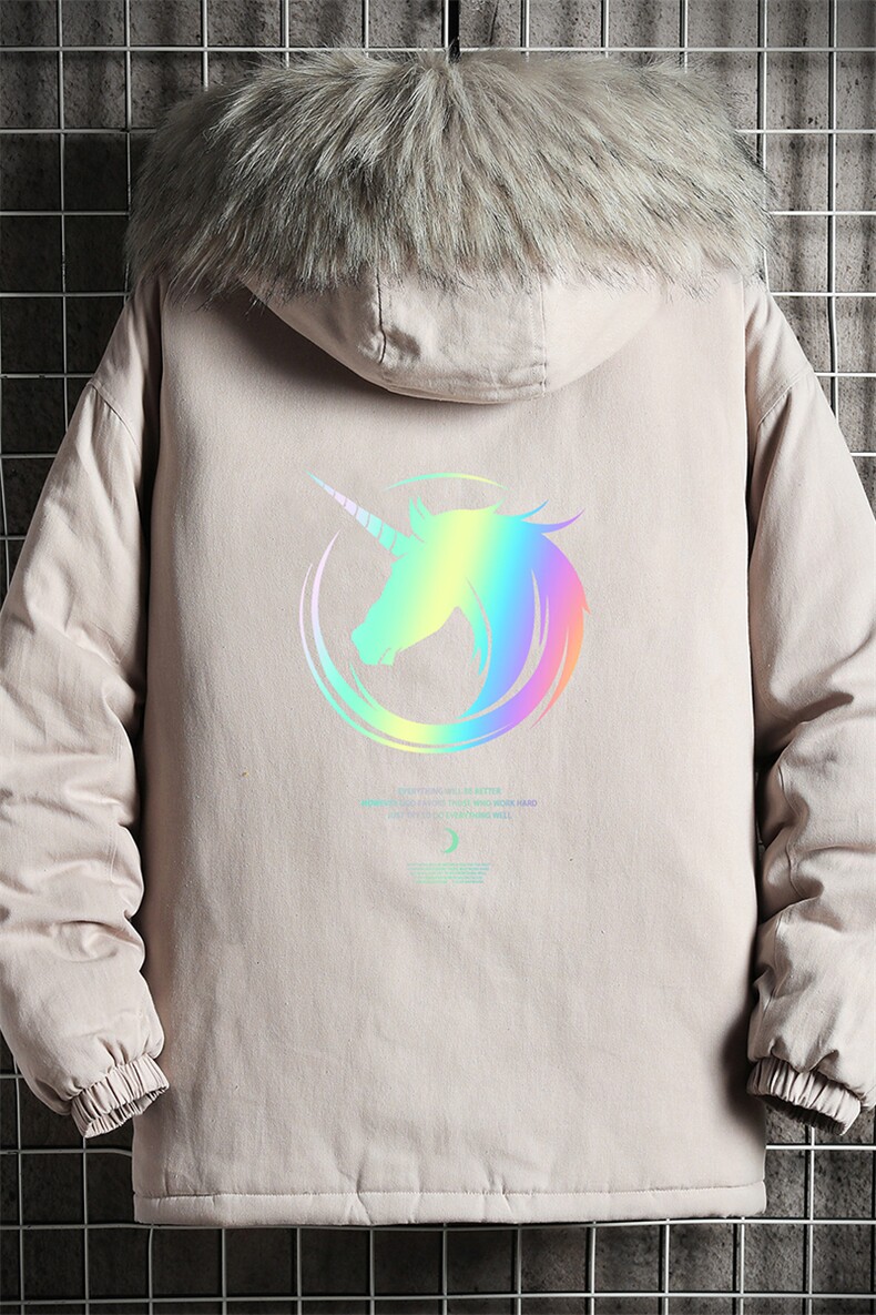 MM48138-P130冬季大毛领棉衣男士大码加厚棉袄男棉服网格挂拍,男装棉衣,电商A040A