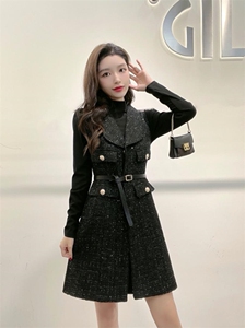 现货秋冬连衣裙两件套,女装连衣裙,嘉利得