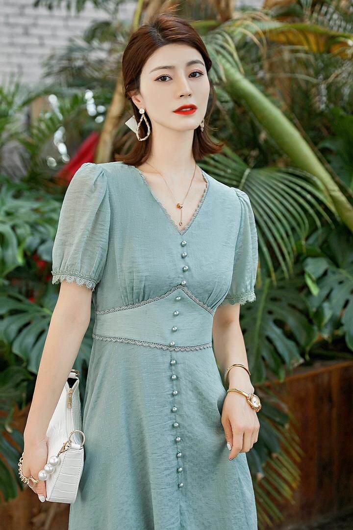 【现货】亮丝气质连衣裙，女装连衣裙，新依佳人