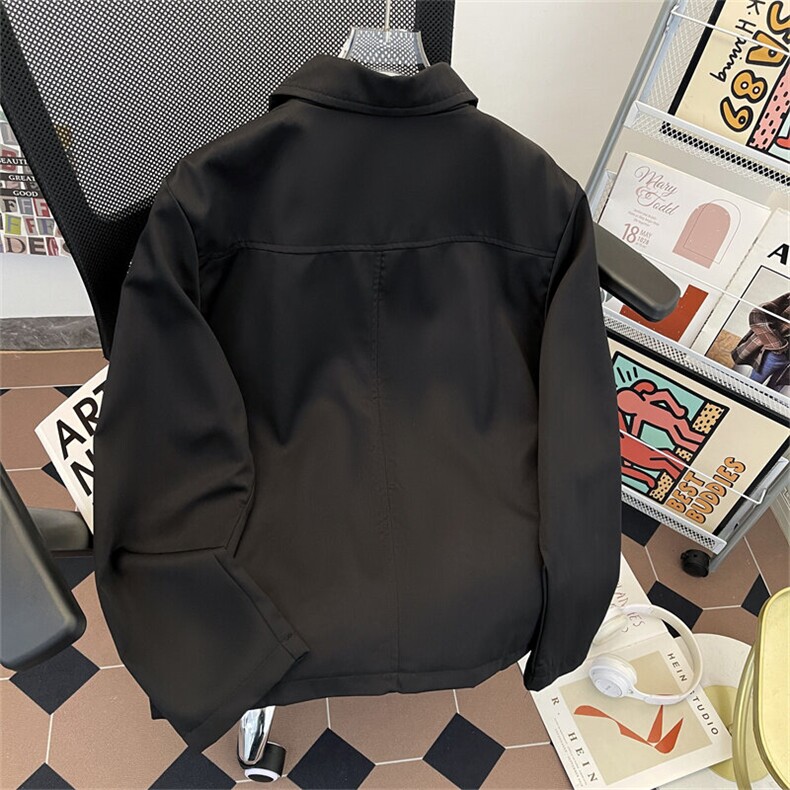春季美式复古刺绣翻领垫肩夹克男高级感痞帅宽松外套潮jk6631-p68,男装夹克,星座302B