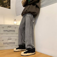 牛仔裤男秋季潮大码休闲裤子高街G3083P45，男装牛仔裤，星座1116-2