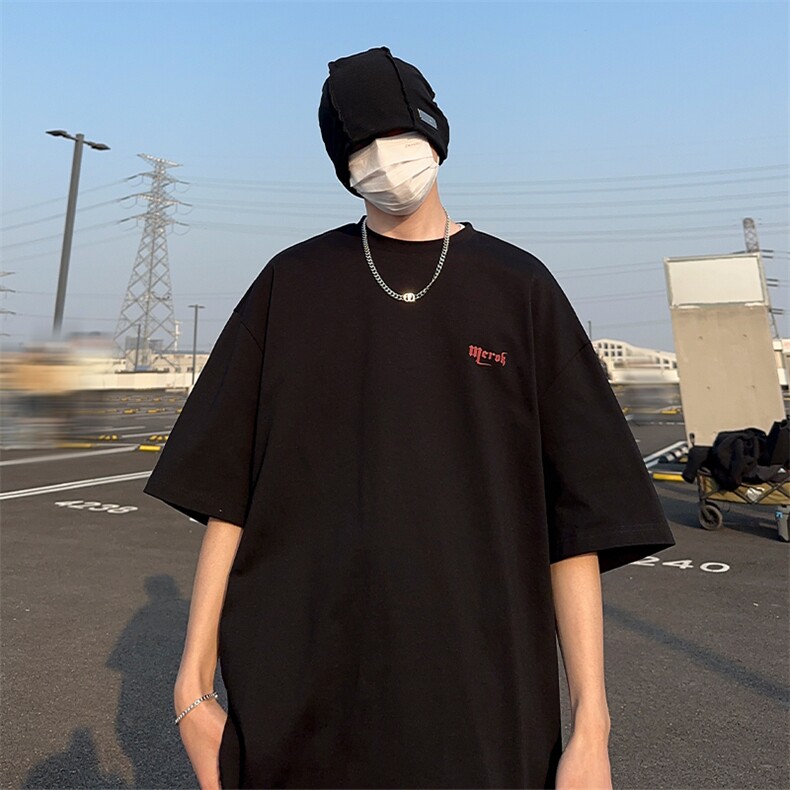 XY5467-TP35烫钻短袖男夏季印花T恤青少年痞帅上衣五分袖,男装T恤,电商A102-1